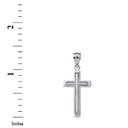 Sterling Silver Framed Cross Pendant Necklace