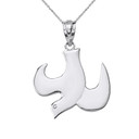 Sterling Silver Holy Spirit Dove Pendant Necklace