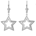 Chic Sparkle Cut Star Earrings(Available in Yellow/Rose/White Gold)