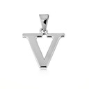 .925 Sterling Silver Personalized Letter "A-Z" Initial Pendant Necklace