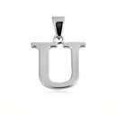 .925 Sterling Silver Personalized Letter "A-Z" Initial Pendant Necklace