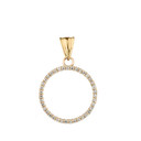 "Circle of Love" Pendant Necklace in 14K Yellow Gold