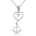 Jesus is the Anchor of My Soul Pendant Necklace in Sterling Silver
