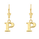 Initial Earrings in 14K (Available in Yellow/Rose/White Gold)