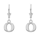Initial Earrings in Sterling Silver
