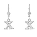 Initial Earrings in Sterling Silver