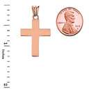 Solid Cross in Rose Gold (1.3")