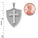 Crusader Shield in Sterling Silver