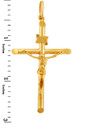 Gold Crosses and Crucifixes - Large Gold Crucifix Pendant