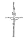 White Gold Crosses and Crucifixes - Smaller Gold Crucifix Pendant