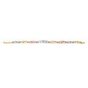 Tri Color Gold  Good Luck Bracelet