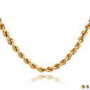 2.5mm 10K Hollow Gold Rope Chain Necklace (Available in Yellow Gold, White Gold)