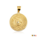Solid Gold Serenity Prayer Medallion Necklace S/L (Available in Two-Tone Gold, Yellow Gold, Rose Gold, White Gold) Solid Gold Serenity Prayer Medallion Necklace S/L (Available in Two-Tone Gold, Yellow Gold, Rose Gold, White Gold)