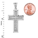 Solid Gold Designer Bold Diamond Cross (Available in Yellow/Rose/White Gold)