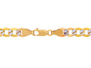Gold Chains Hollow Cuban Pave 10K Gold Chain 4.78mm