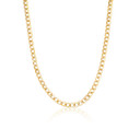 3.36mm Hollow Men's Gold Miami Cuban Link Chain Necklace