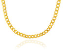 Gold Chains: Hollow Cuban 10K Gold Chain 3.36mm