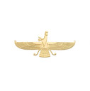 Dainty Faravahar Necklace in 14K Gold (Yellow/Rose/White)