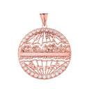 The Last Supper Medallion in Rose Gold