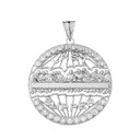 The Last Supper Medallion in White Gold