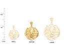 Solid Gold Lion King Head Pendant Necklace (Available in Yellow/Rose/White Gold) 1.31" (Medium)