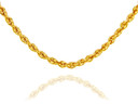 Gold Chains: Rope Solid Gold Chain 4mm