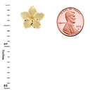 Plumeria Flowers Stud Earrings(Available in Yellow/Rose/White Gold)