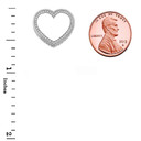 Valentine's Heart "I LOVE YOU" Necklace in Sterling Silver (0.62")