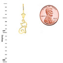 Openwork Cat Leverback Earrings(Available in Yellow/Rose/White Gold)