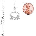 Polished Openworks Elephant Leverback Earrings in Sterling Silver