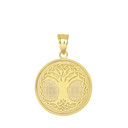 Tree of Life Pendant Necklace in Gold (Yellow/ Rose/White)