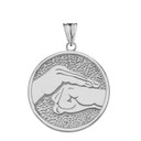 Bao Quan Martial Arts Hand Symbol Pendant Necklace In Sterling Silver