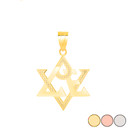 Love Star of David Pendant Necklace in Gold (Yellow/ Rose/White)