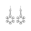 Openwork Filigree Two-Tone Leverback Earrings(Available in Yellow/Rose/White Gold)