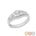 Fine Nugget Ring in  Gold (Yellow/Rose/White)