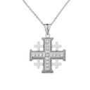 Crusaders Cross Pendant Necklace in Sterling Silver