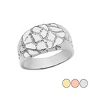 Designer Nugget Ring in Gold (Yellow/Rose/White)