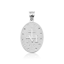 Silver Virgin Mary Necklace - Miraculous Medal