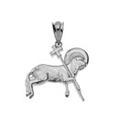 The Lamb of God Pendant Necklace in Sterling Silver