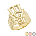 Taking Care Of Business (TCB) Men's  Ring In Gold (Yellow/Rose/White)