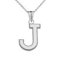 .925 Sterling Silver Personalized Milgrain Letter "A-Z" Initial Pendant Necklace