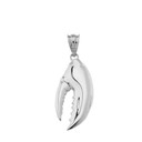 .925 Sterling Silver Lobster Claw Pendant