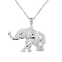 Elephant Pendant Necklace In Gold (Yellow/Rose/White)