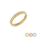 3mm Gold Cuban Link Chain Ring
