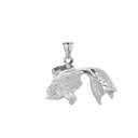 Tosakin Goldfish Pendant Necklace In Sterling Silver