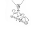 Class of 2020 Graduation Pendant Necklace in Sterling Silver