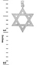 Jewish Gold Pendants - Star of David White Gold Pendant