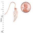 Angel Wings Cut-Out Sparkle-Cut Earrings in Gold (Yellow/Rose/White)