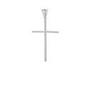 Gold Dainty Cross Pendant Necklace (1.27") (Available in Yellow/Rose/White Gold)