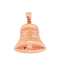 Antique Bell Pendant Necklace in Gold (Yellow/Rose/White)